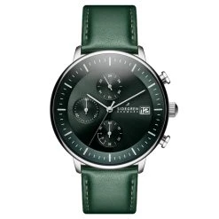 Sidegren Solis | Montre Chronographe Verte à énergie Solaire