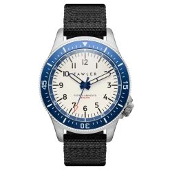 Fawler Luscent | Montre De Plongée En Acier Bleu Et Argenté Avec Cadran Luminescent