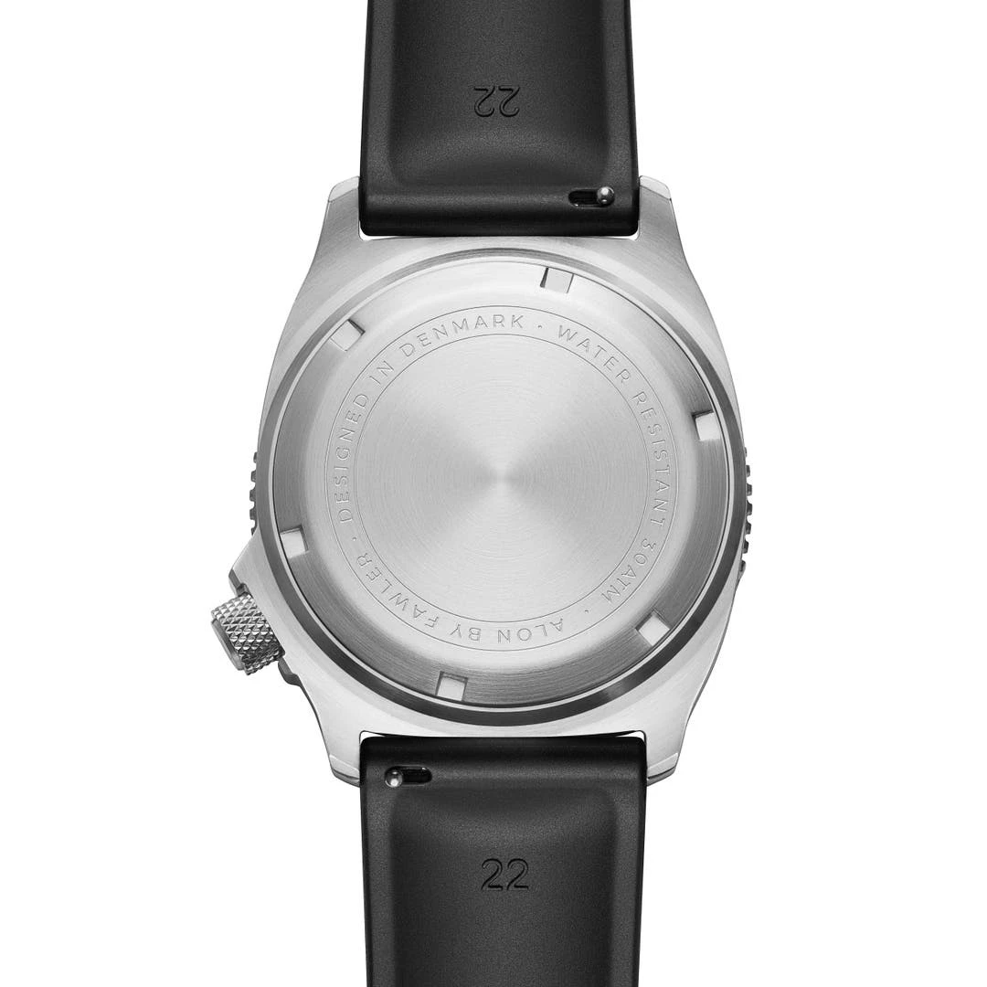 Fawler Alon | Montre De Plongée Grise En Acier Inoxydable – Image 5