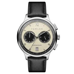 Fawler Cicero | Montre Chronographe Vintage Blanche