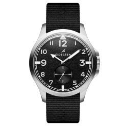 Sidegren Luxor | Montre De Terrain De Style Vintage En Acier Inoxydable Argenté