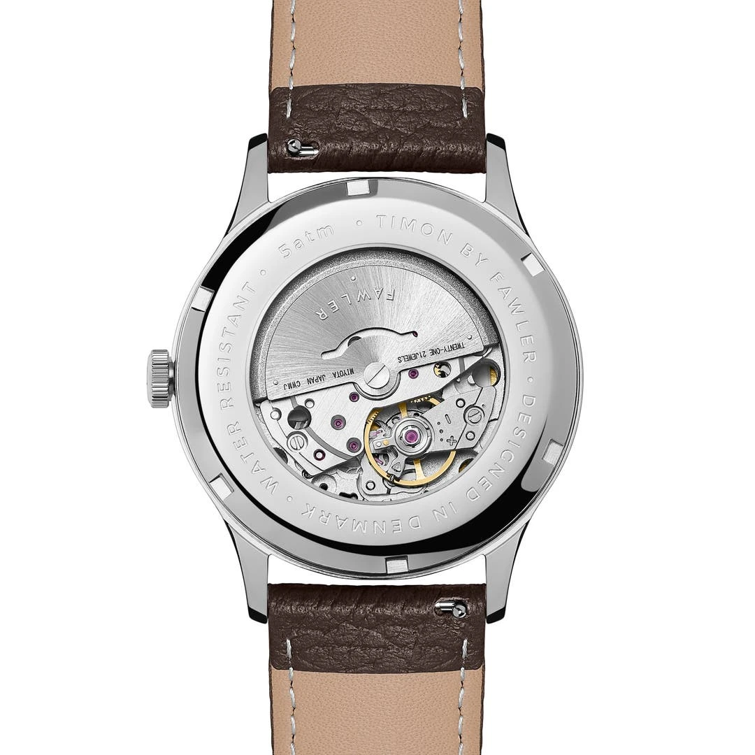 Fawler Timon | Montre Automatique à Cadran En Nacre Grise – Image 5