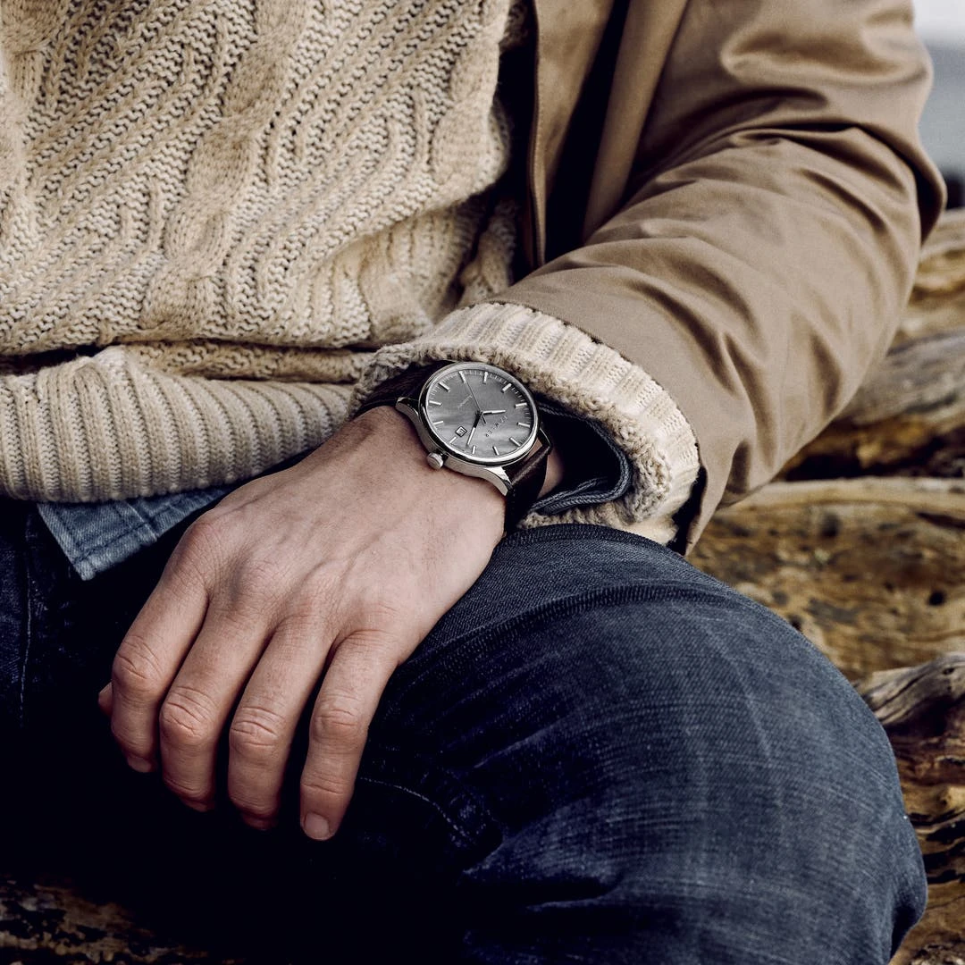 Fawler Timon | Montre Automatique à Cadran En Nacre Grise – Image 2