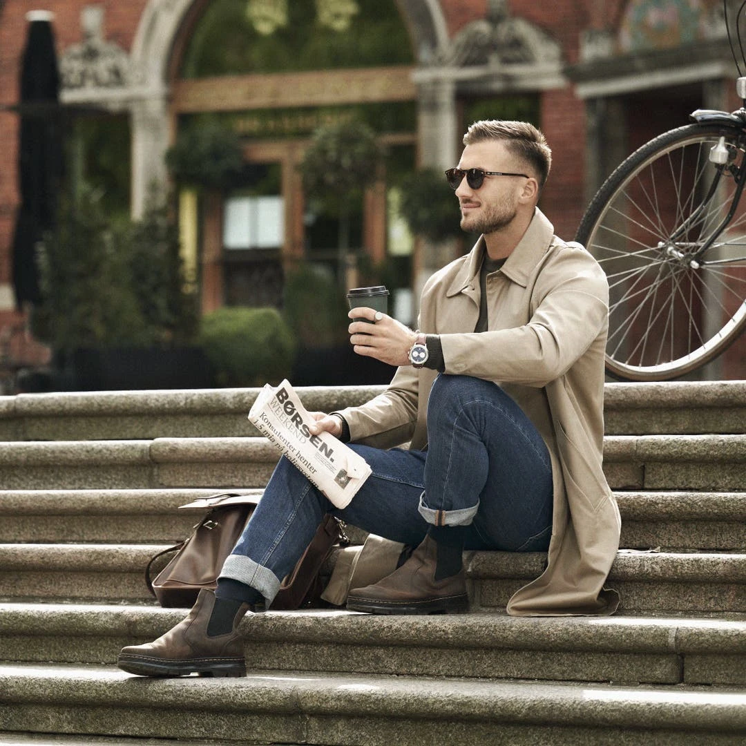 Fawler Cicero | Montre Chronographe Vintage Bleue – Image 3